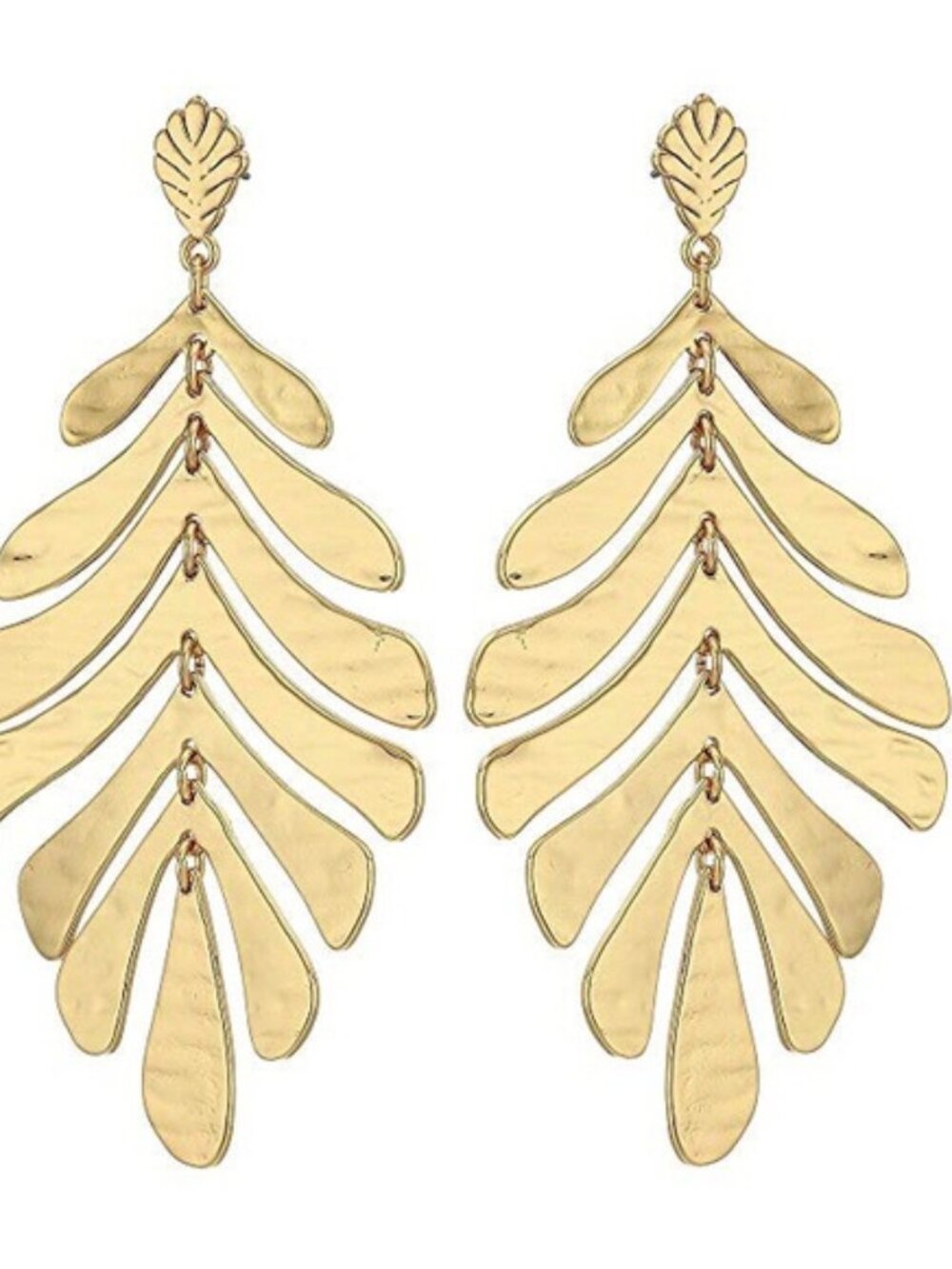Limited Edition Kendra Scott Gold Drop Leaf Earrings (set of 3)